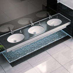 Υποκαθήμενος Νιπτήρας Πορσελάνης Cerastyle 35x30εκ 070500 Λευκό